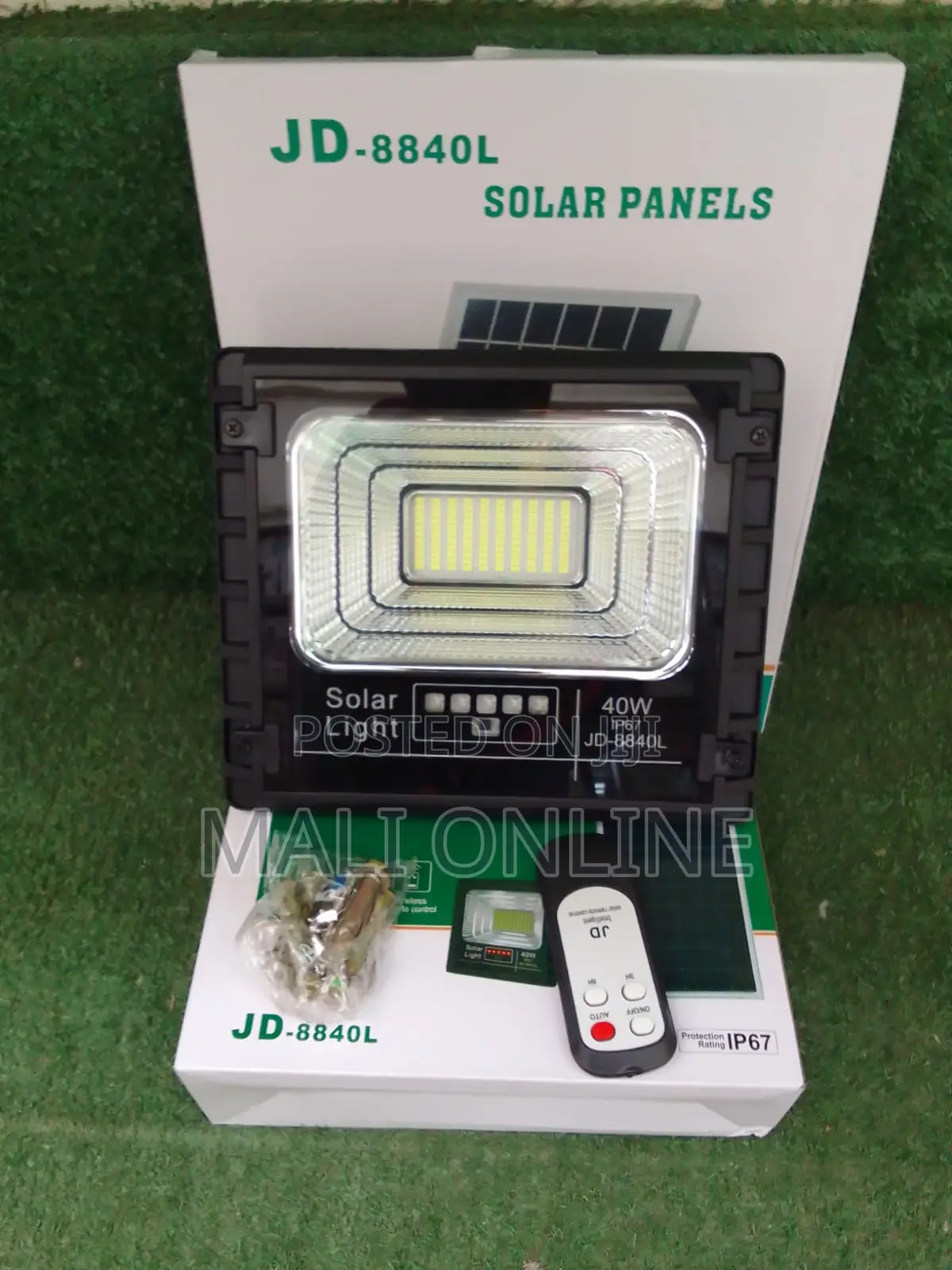 Jd 8840l 40w Solar Led Flood Light Ip67 Outdoor Security Lamp 