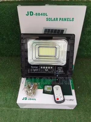 Jd 8840l 40w Solar Led Flood Light Ip67 Outdoor Security Lamp 