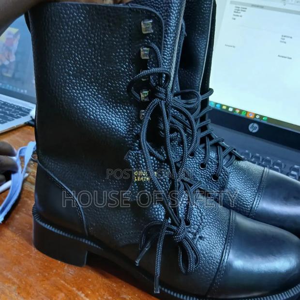 Men Genuinely Leather Black Bboot - main view
