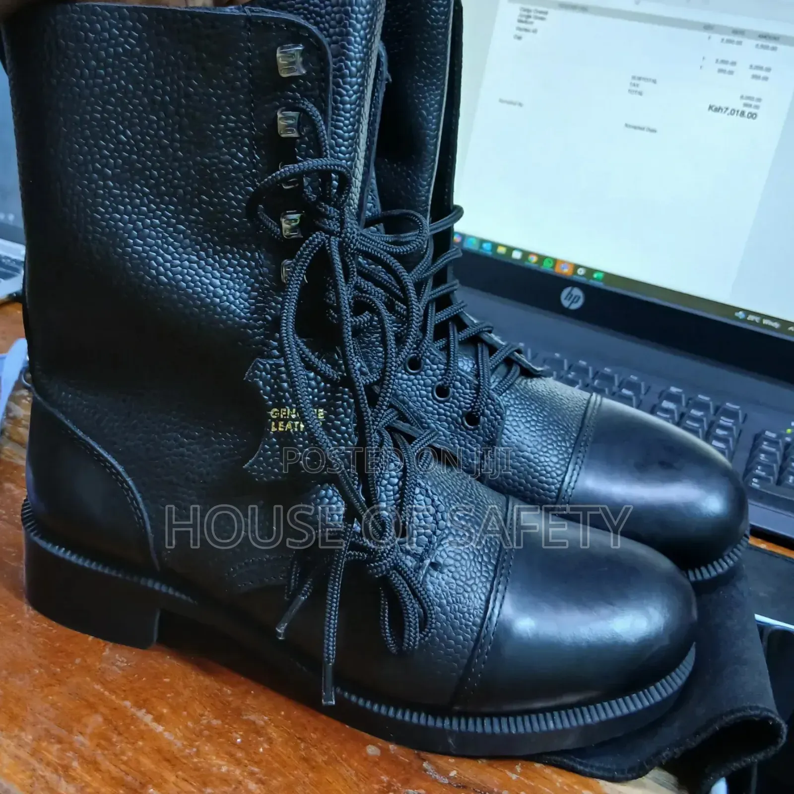 Men Genuinely Leather Black Bboot