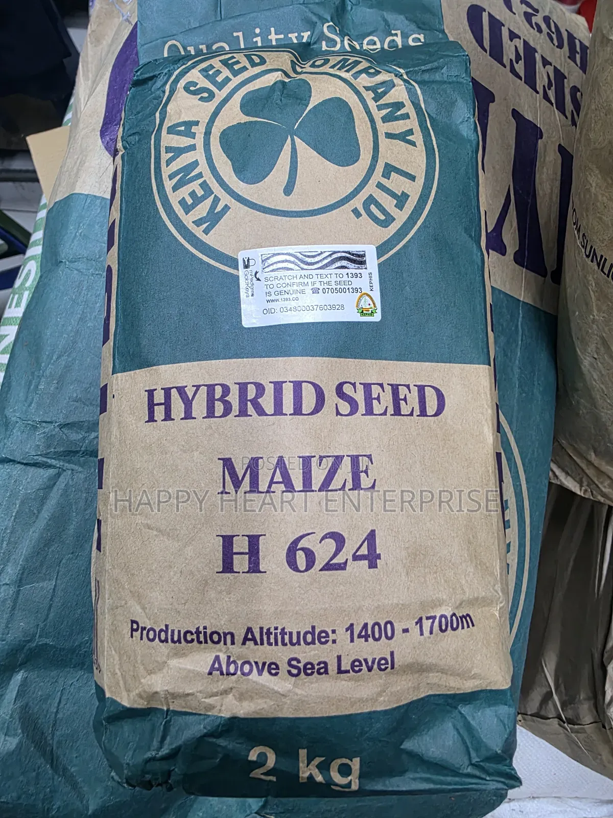Hybrid Maize Seed H624 2kg