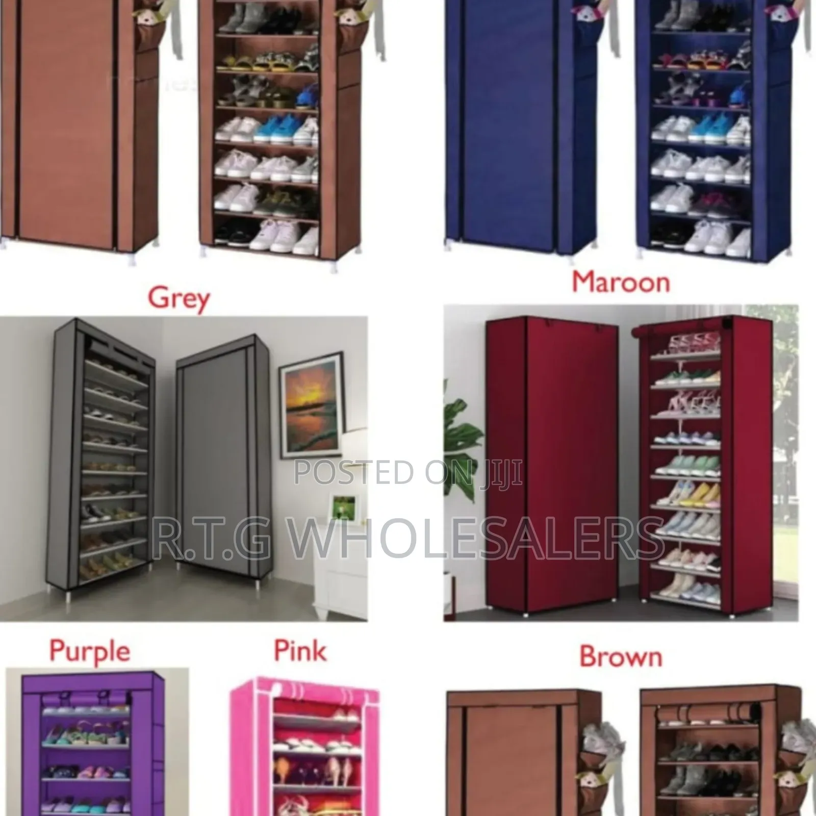 10‐Layer Free Standing Shoe Rack Organizer With Cover
