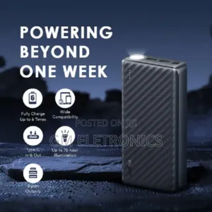 New Oraimo Powerbox 300 Lit 30,000mah Power Bank With Flash Light.