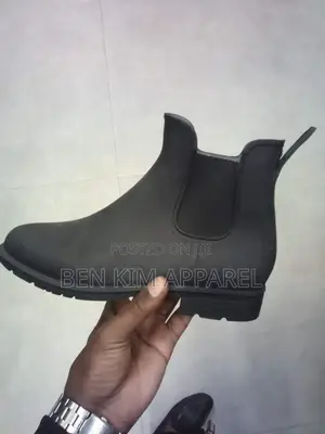 Rubber Slip on Water Proof Boots Black 42, 43, 44.