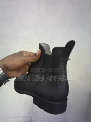 Rubber Slip on Water Proof Boots Black 42, 43, 44.
