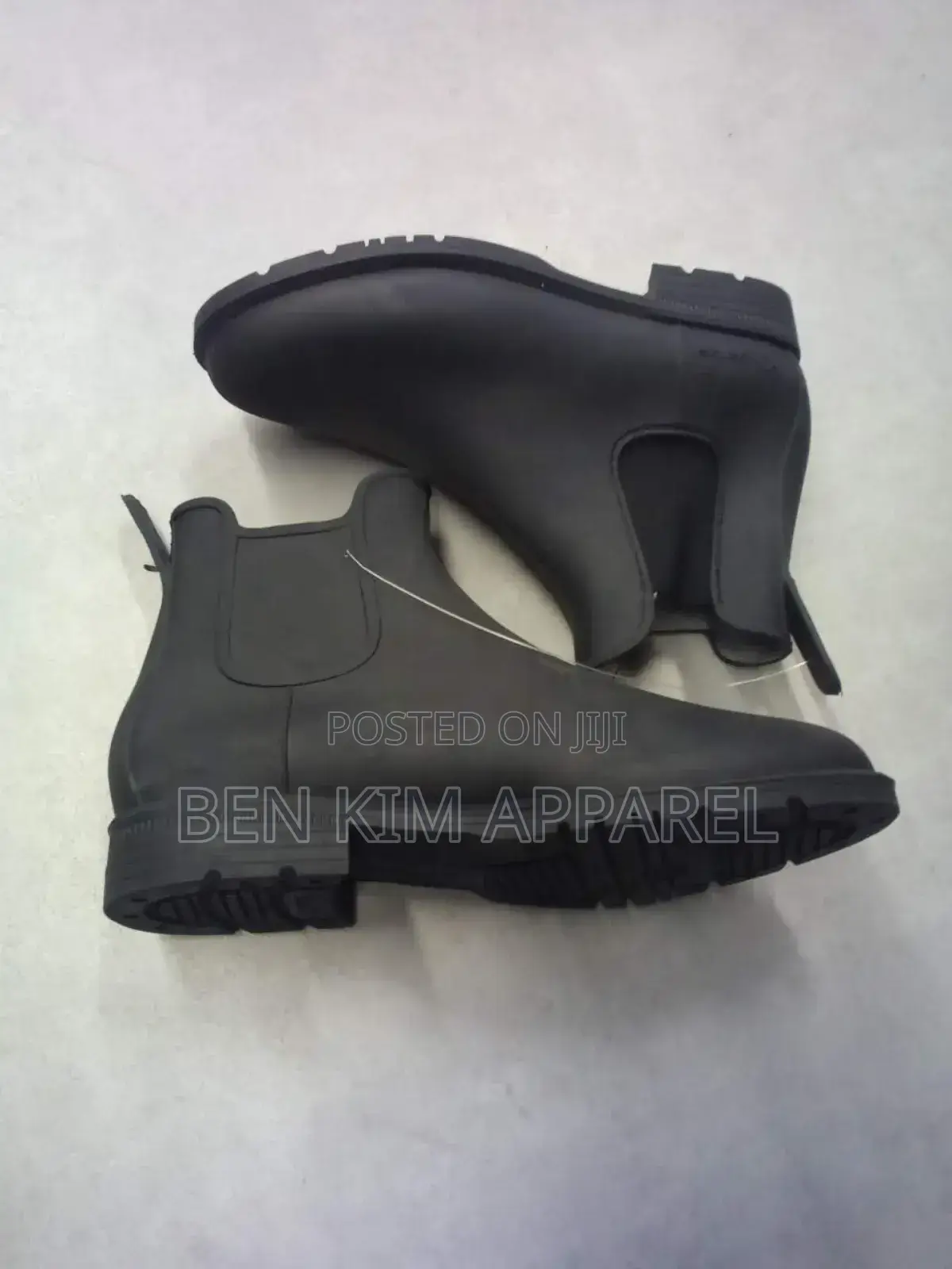Rubber Slip on Water Proof Boots Black 42, 43, 44.