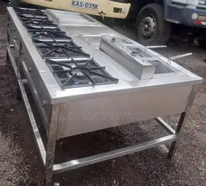 Stainless Steel 5 Burner Combined Cooker