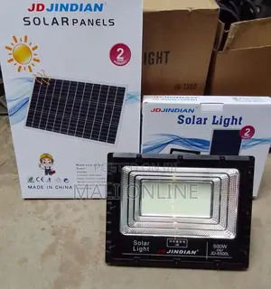 Jd-8500l 500w Solar Floodlight Original Metal Casing Security Light