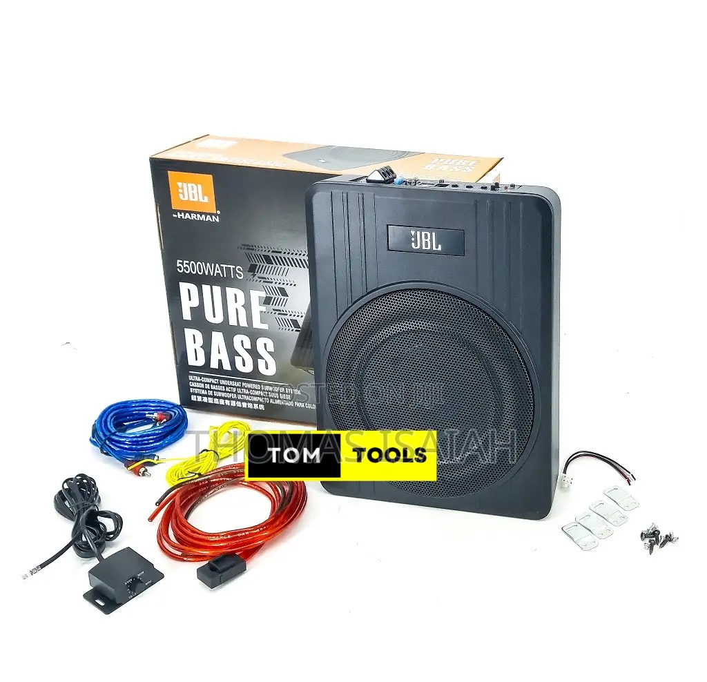 5500watts Pure Bass Underseat Subwoofer With Built-in Amp