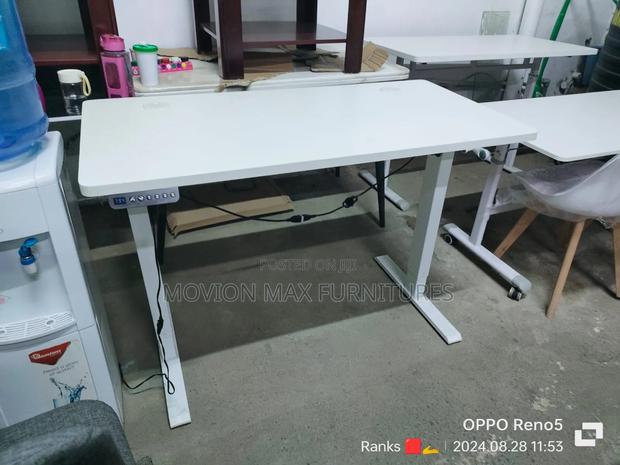 White Electric Table - main view