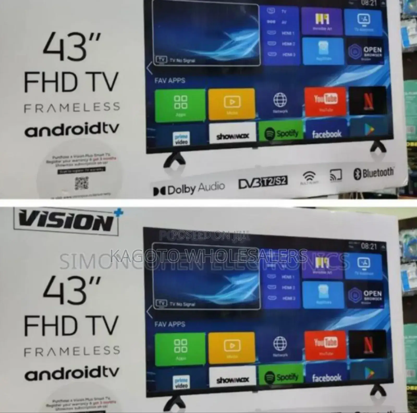 Vision 43inch Smart Tv
