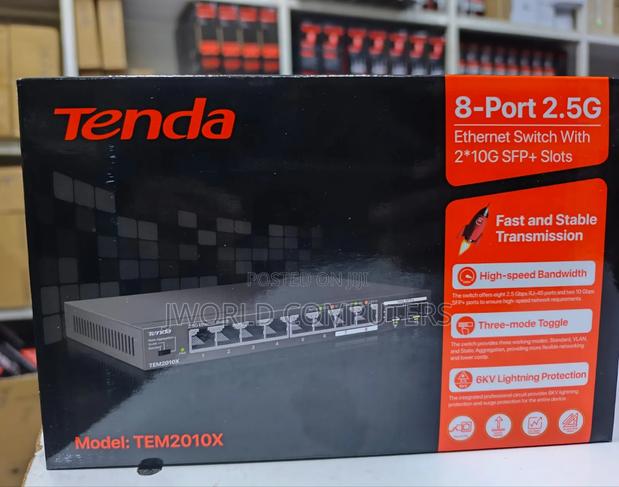 Tenda Tem2010x – 8-Port 2.5g Switch + 2×10g Sfp+ - main view