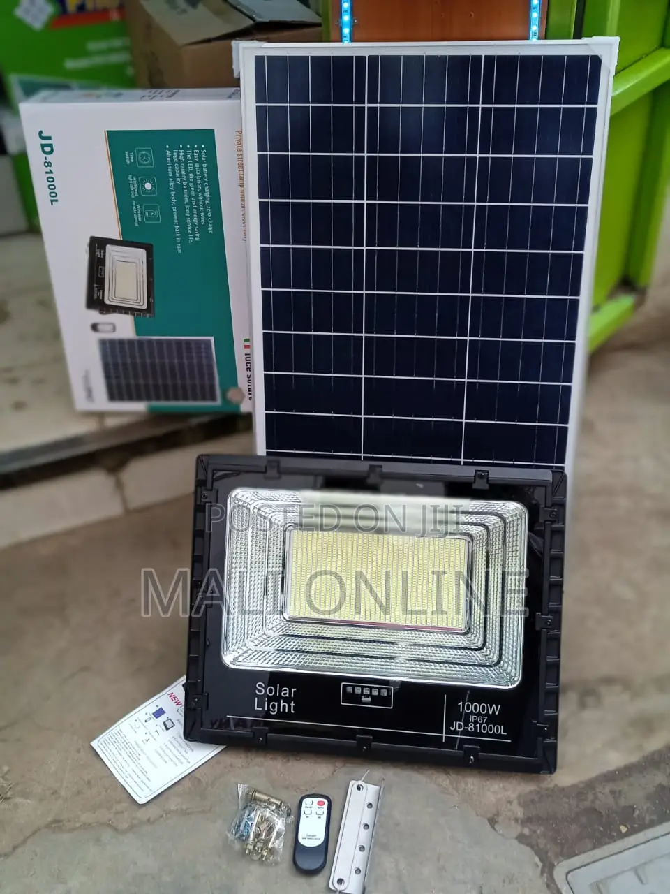 Jd Jindian Jd-81000l 1000w Solar Led Floodlight Outdoor Security Light