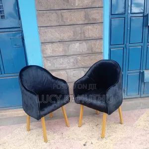 Black Stylish Chairs With Powder Coating Finish