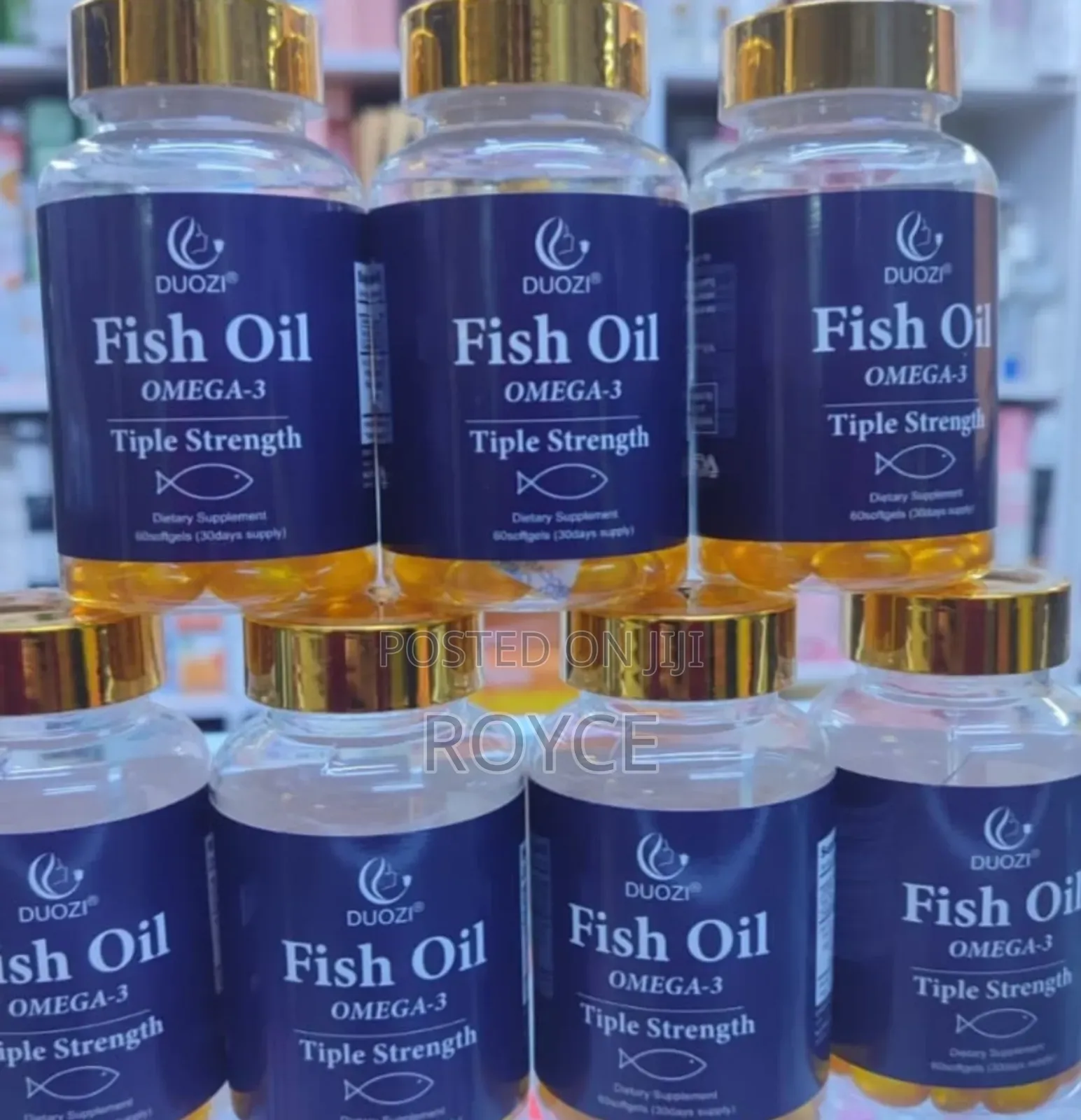 Fish Oil Omega 3 Softgels - Triple Strength
