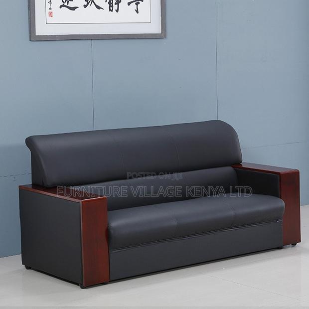 Office Sofa; 5-seater Pu Leather Office Sofa - thumbnail 7