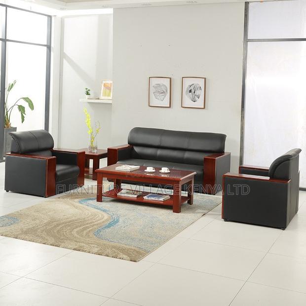 Office Sofa; 5-seater Pu Leather Office Sofa - thumbnail 10