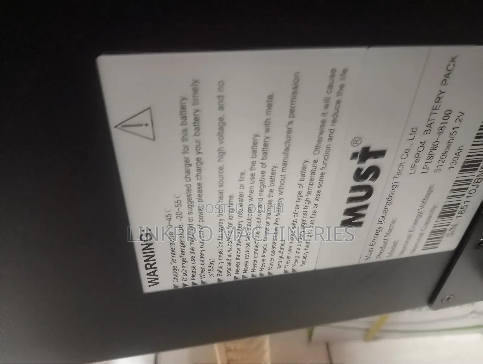 5kw 51.2v Must Lithium Batteries