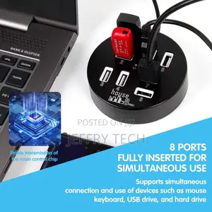 8 Ports Usb Charger, Multi-Port Data Transmission Splitter