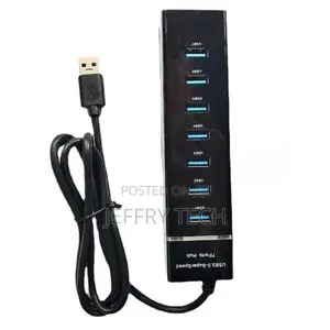 7-Port Usb 3.0 Hub – High-Speed Data Transfer – Plug Play