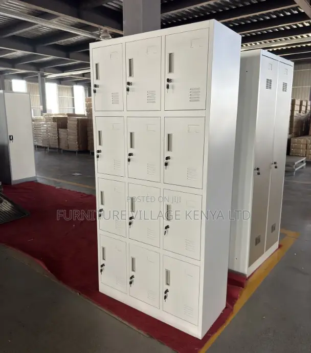 Office Cabinet; 12-locker Steel Office Cabinet