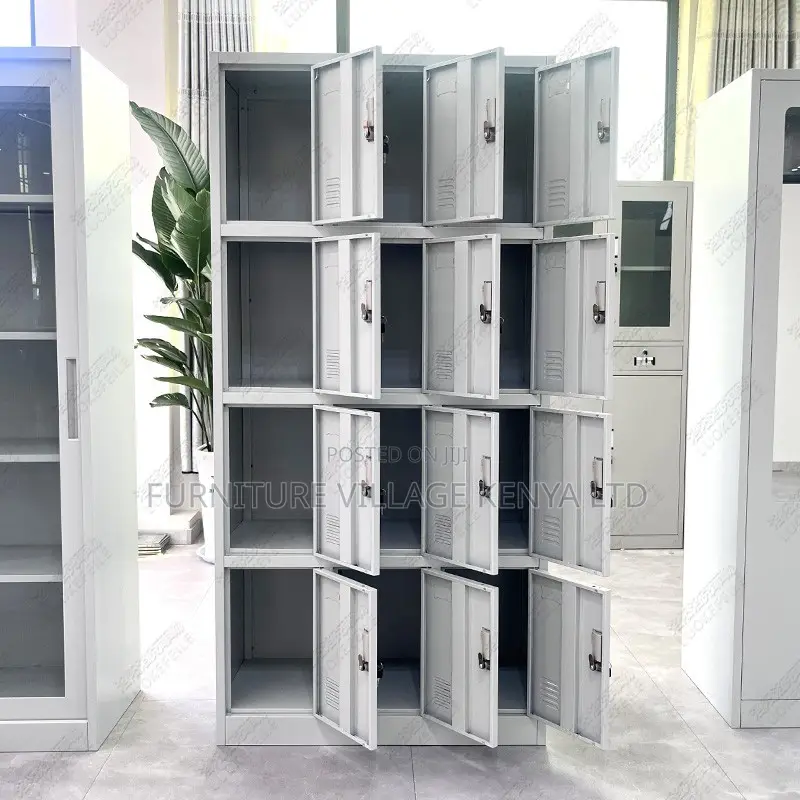 Office Cabinet; 12-locker Steel Office Cabinet