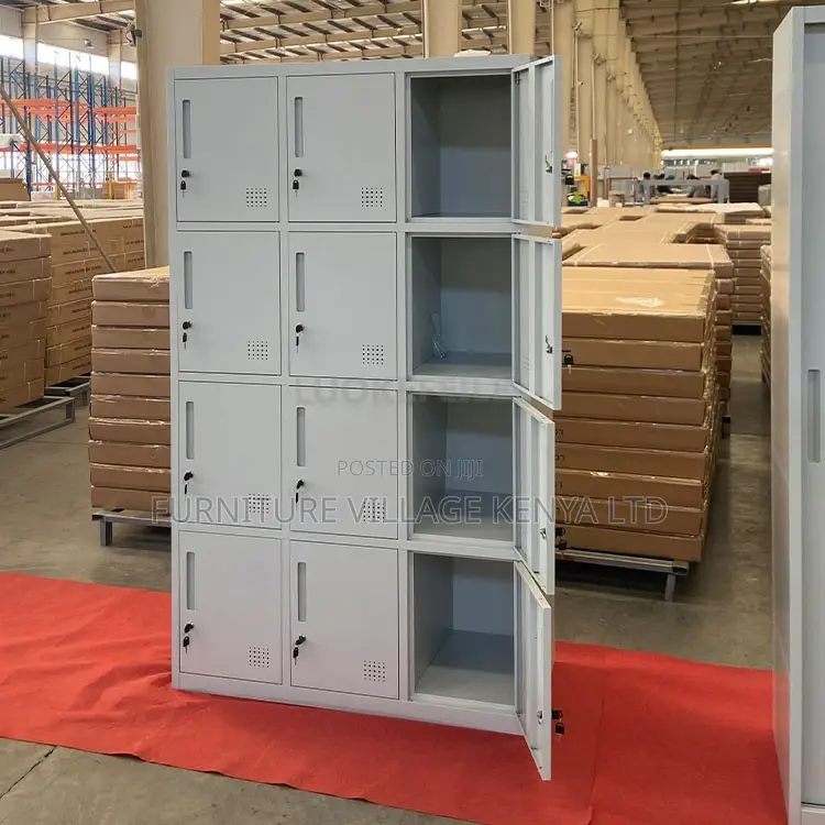 Office Cabinet; 12-locker Steel Office Cabinet