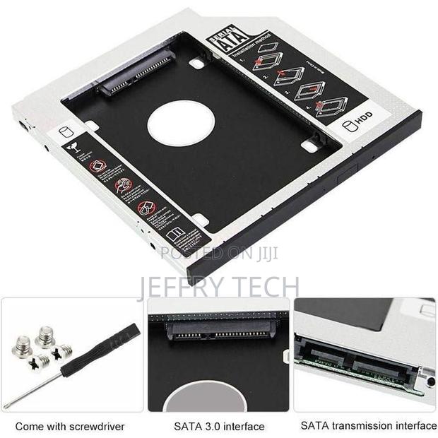 Hard Drive Caddy Adapter, 9.5mm Sata to Sata SSD/HDD Support for Hp De - thumbnail 2
