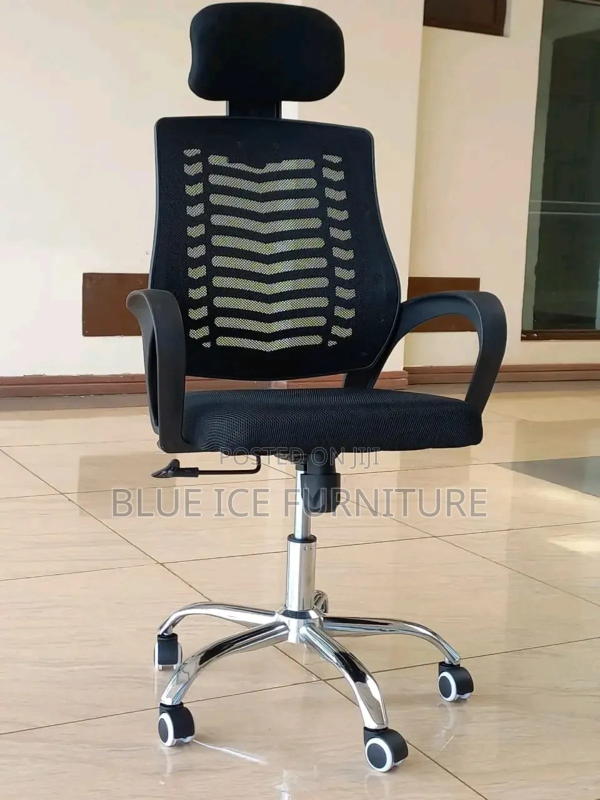 Black Headrest Office Chair Adjustable