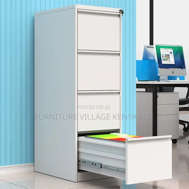 Office Cabinet; 4-drawers Office Filing Cabinet With Locking Bar