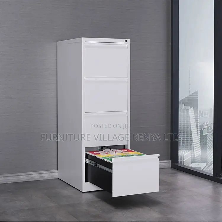 Office Cabinet; 4-drawers Office Filing Cabinet With Locking Bar