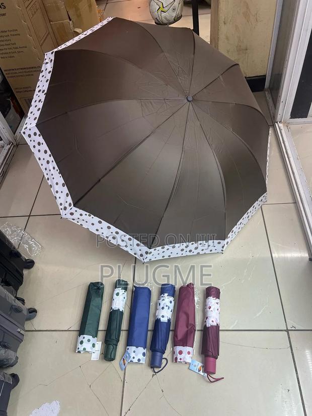 Foldable Large Floral Strong Umbrella (2-3) Adults - main view