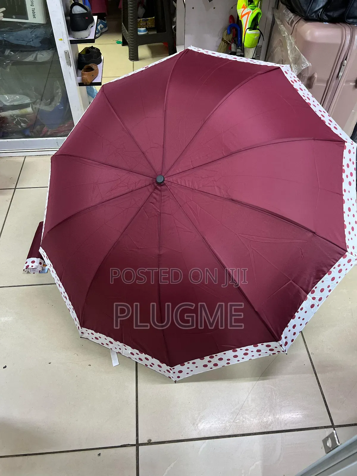 Foldable Large Floral Strong Umbrella (2-3) Adults