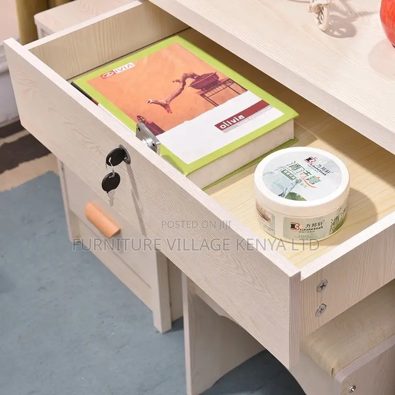 Dresser; White Vanity Dressing Table Set With Mirror