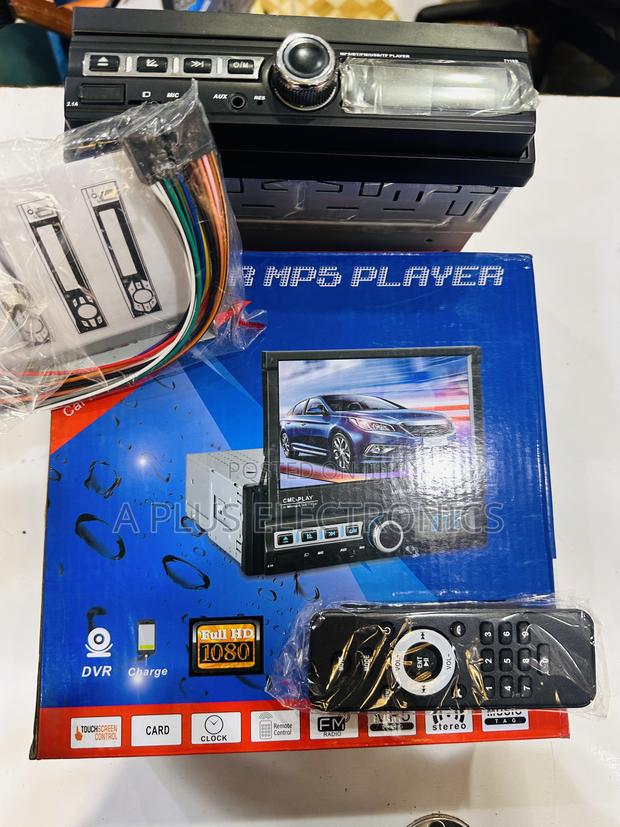 7 Inch Retractable Screen Car Radio – Hd Touch - thumbnail 2