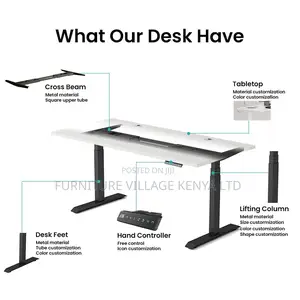 Office Desk; 160cm Height Adjustable Electric Standing Desk
