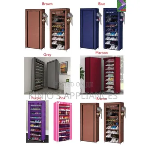 10 Layers Free Standing Shoe Rack Organizer With Cover