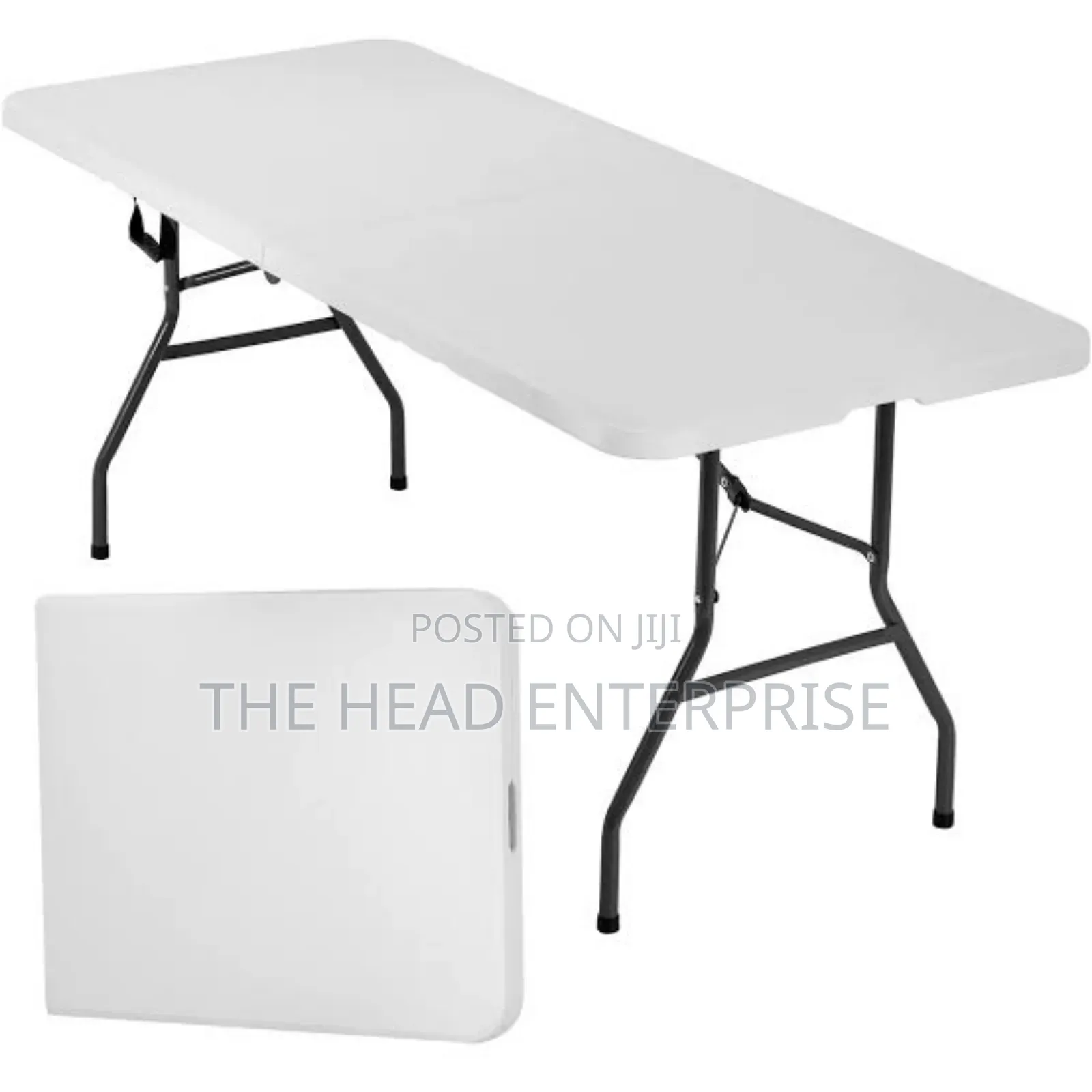 New Design Foldable Plain White Table 1.5m Long