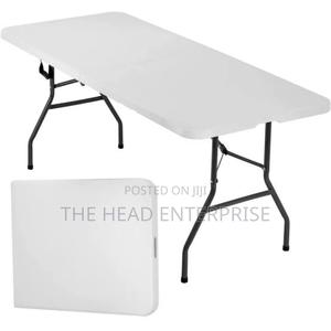 New Design Foldable Plain White Table 1.5m Long - main view