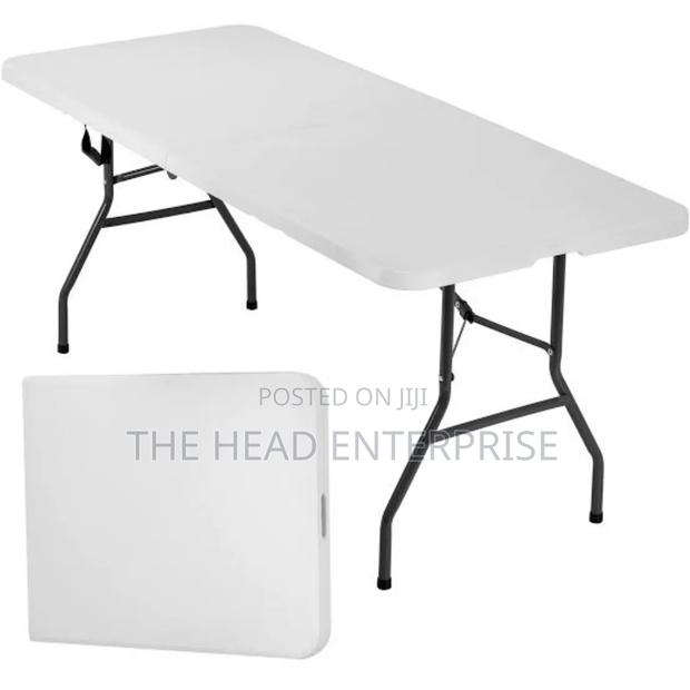 New Design Foldable Plain White Table 1.5m Long