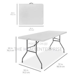 Plain White Outdoor/ Indoor Foldable Table - thumbnail 2