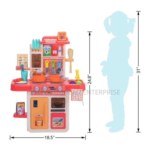 Children's Kitchen Set With 73 Pieces Included