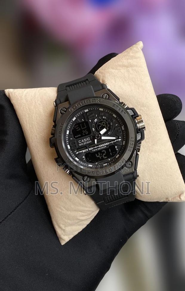 Black Rubber Strap Casio G-Shock Watch, - thumbnail 2