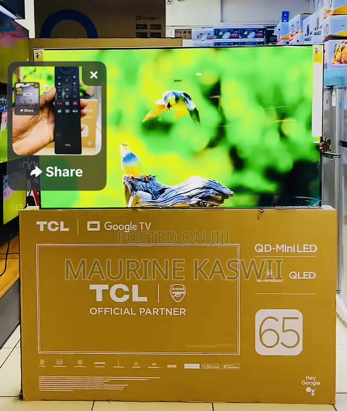 TCL 65” C6k Premium Qd-Miniled Google Uhd