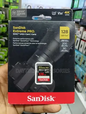 This Is a Sandisk Extreme Pro 128gb SDXC Uhs-I Memory Card.