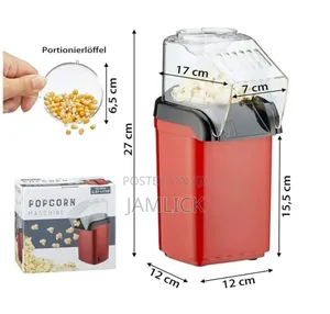 Portable Hot Air Popcorn Maker With Measuring Cup
 - Bz
