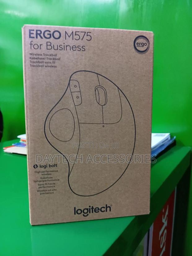 Logitech Ergo M575 Wireless Trackball Mouse (Black) - main view