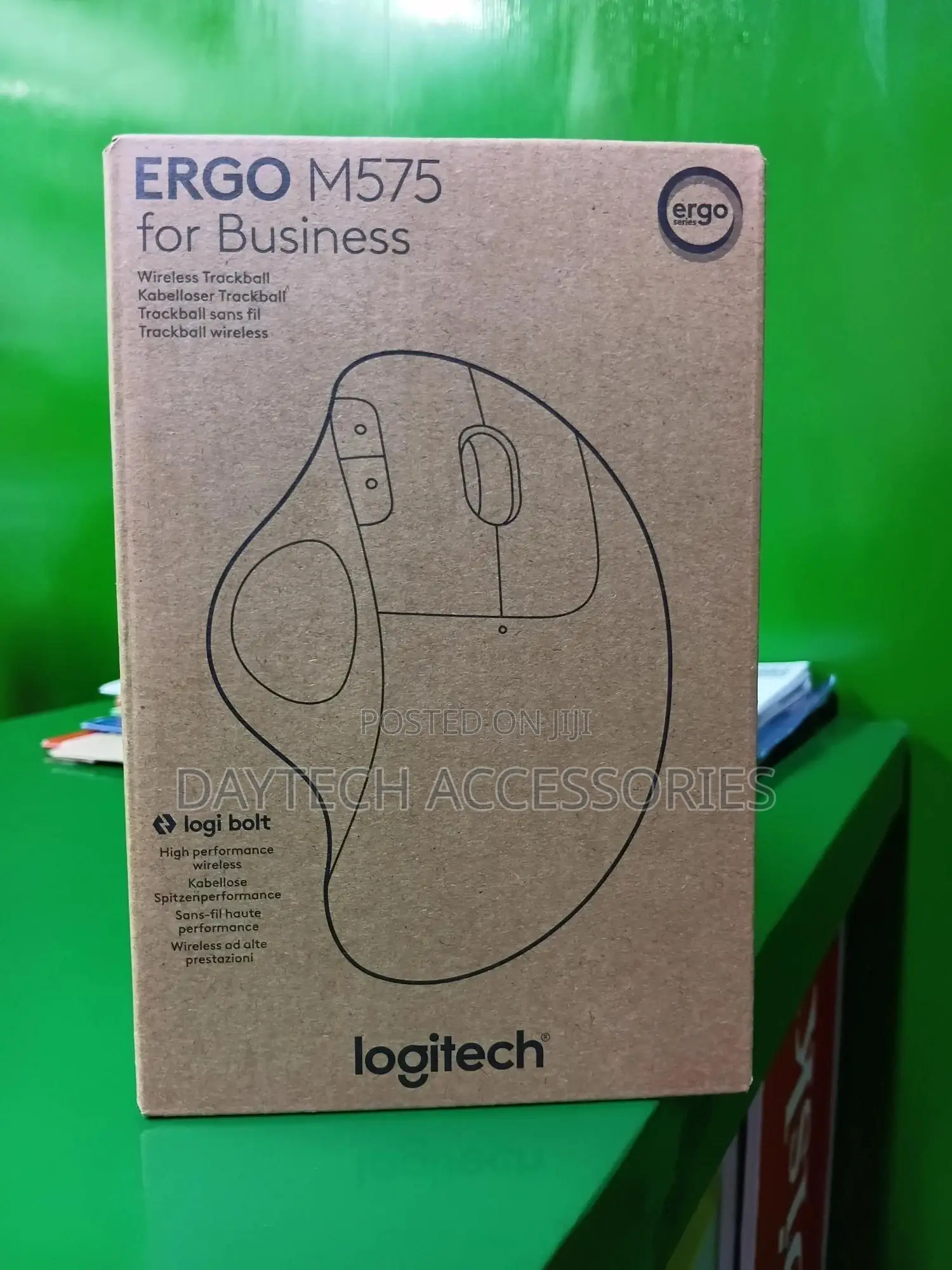 Logitech Ergo M575 Wireless Trackball Mouse for Business