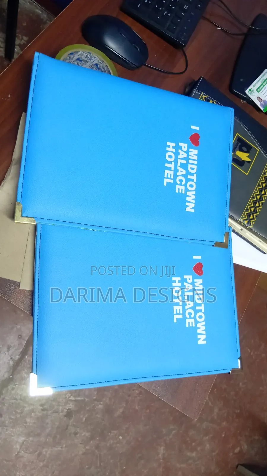 Branded Leather Menu Holders