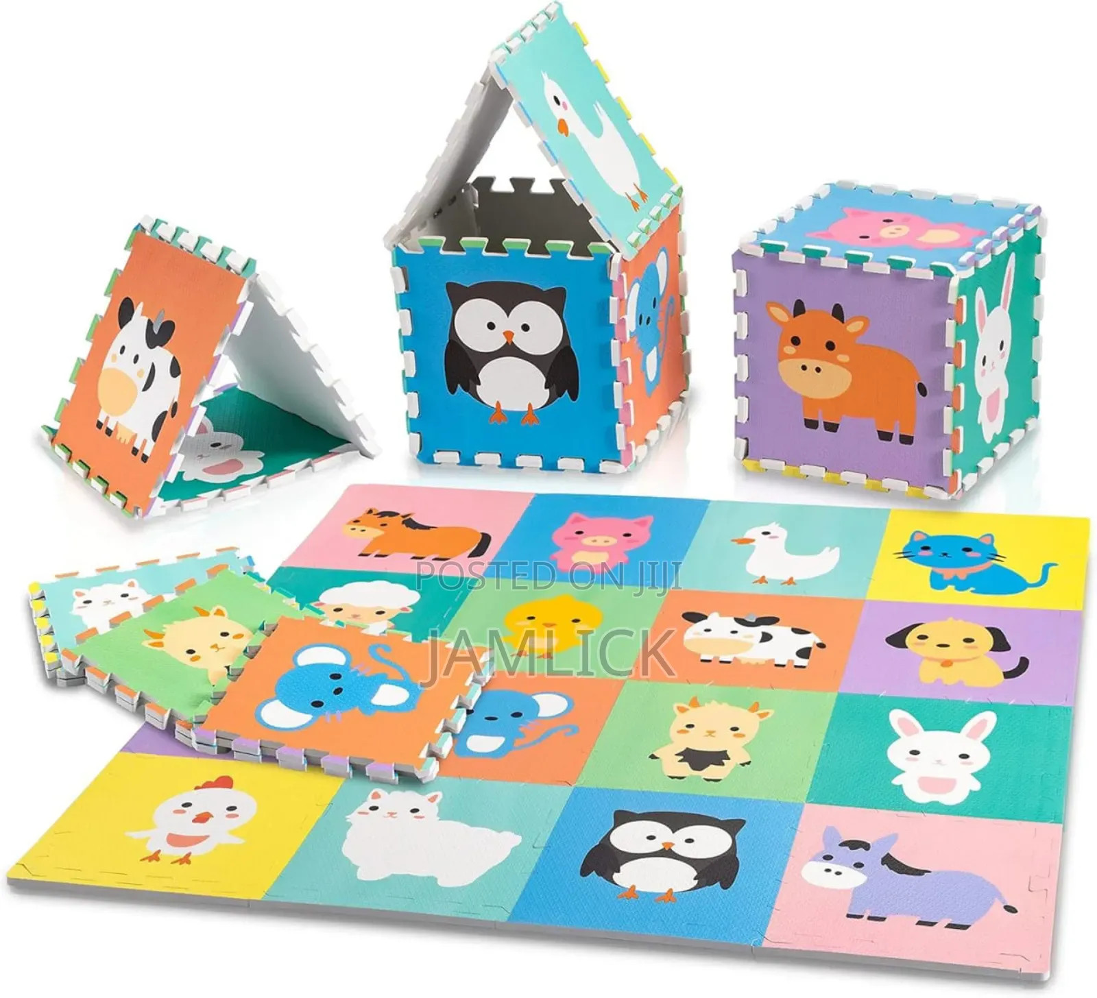 Puzzle Mats – Interlocking Play Exercise Mats - Jy